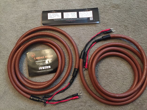 Cardas Cross 3m speaker cables - Mint customer trade-in