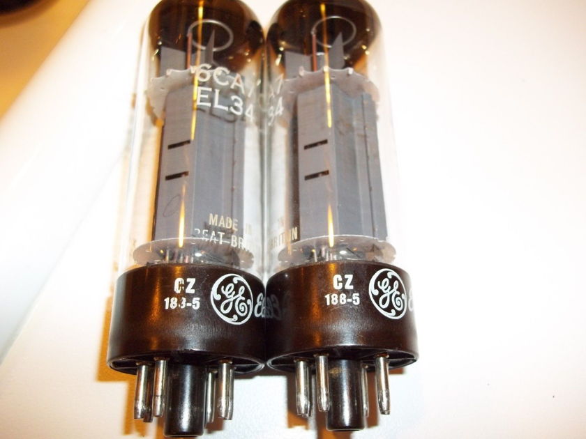 2 test new and matched within 1ma mullard xf2 OO getter el34 tubes