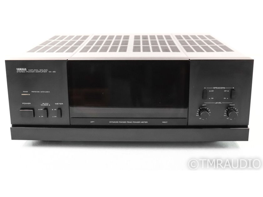 Yamaha Natural Sound M-45 Vintage Stereo Power Amplifier; NS-M45; Black (31625)