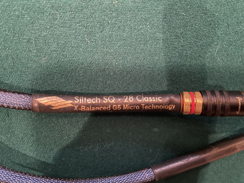 Siltech Classic SQ-28 G5 .75m RCA interconnects - mint customer trade-in