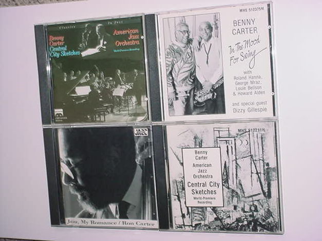 jazz cd lot of 4 cd's 3 Benny Carter 1 Ron Carter