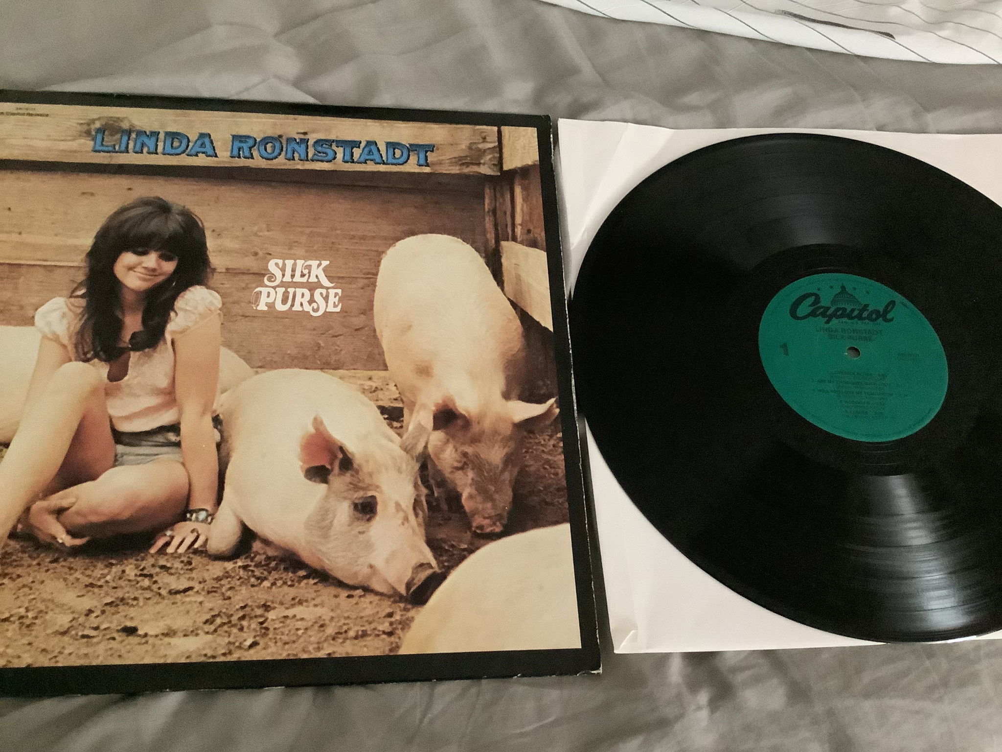 Linda Ronstadt Capitol Records Green Label  Silk Purse