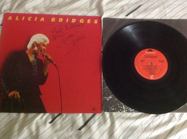 Alicia Bridges Play It As It Lays Autographed Cover