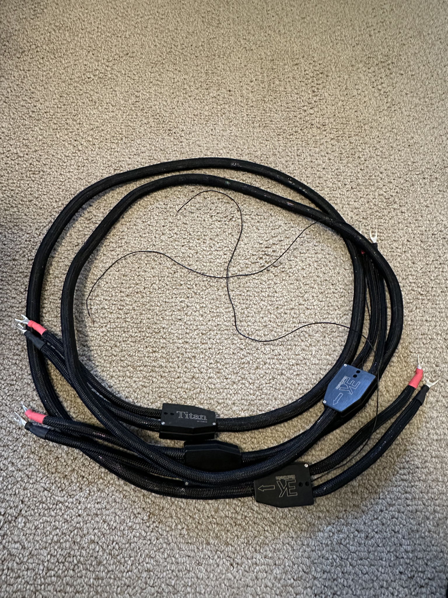 EnKlein Titan 8 foot speaker cables