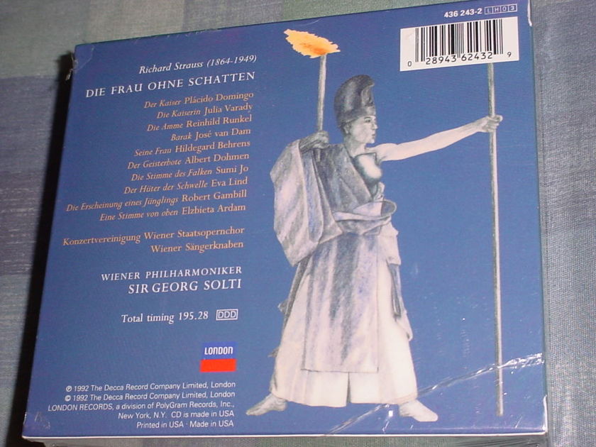 SEALED 3 CD SET Strauss Sir Georg Solti Die Frau Ohne Schatten DECCA 1992