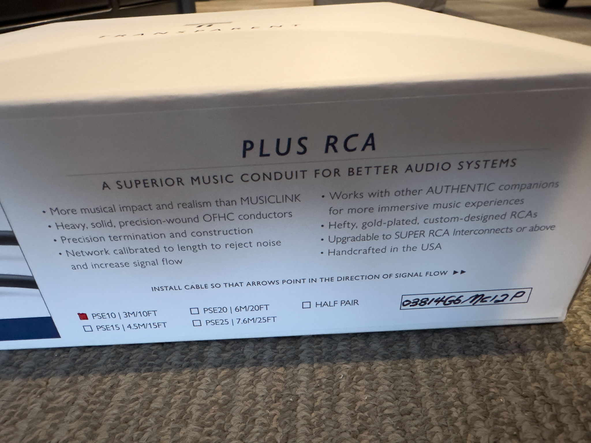 Transparent Audio - Plus RCA Gen 6 Interconnects (10ft ... 8