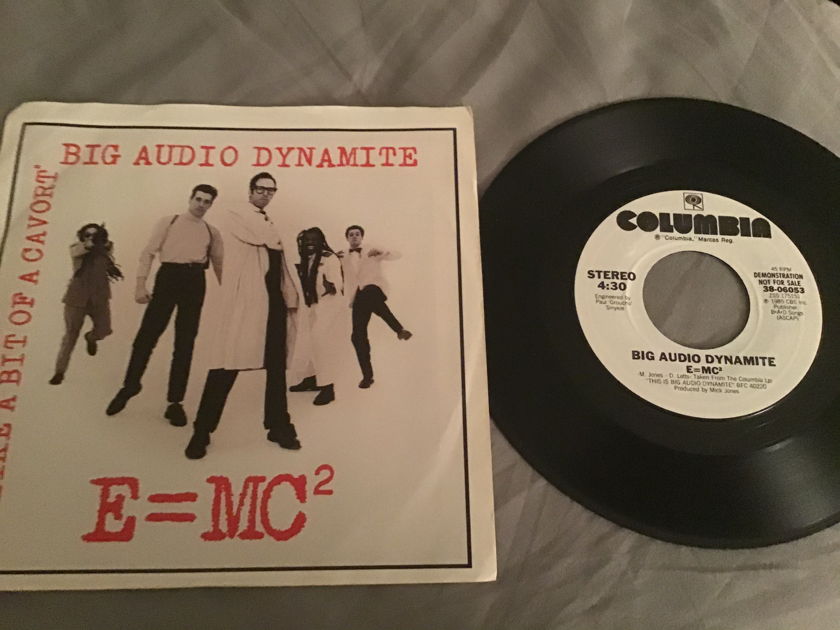 Big Audio Dynamite Promo 45 With Picture Sleeve Vinyl NM