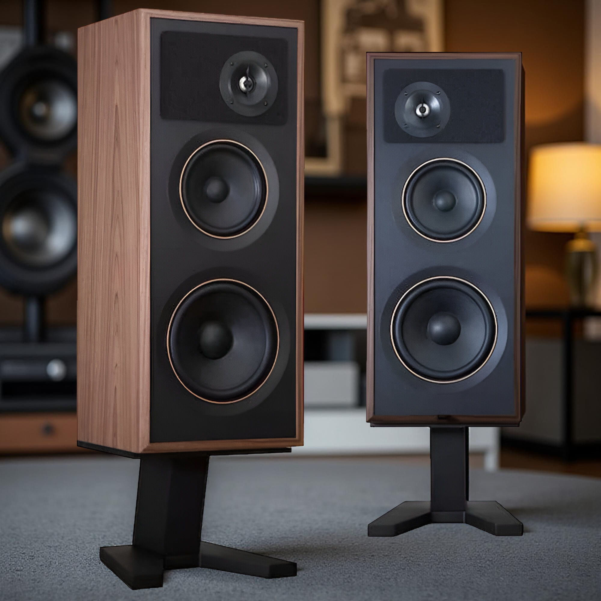 PSB Passif 50 Standmount Loudspeakers - Walnut, Pair 3