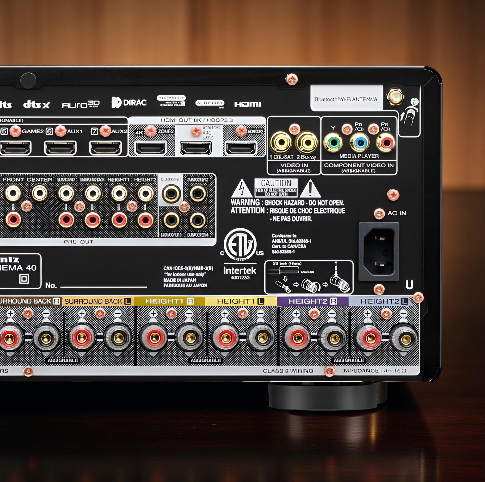 Marantz Cinema 40 A/V Receiver & Music Streamer - Black 10