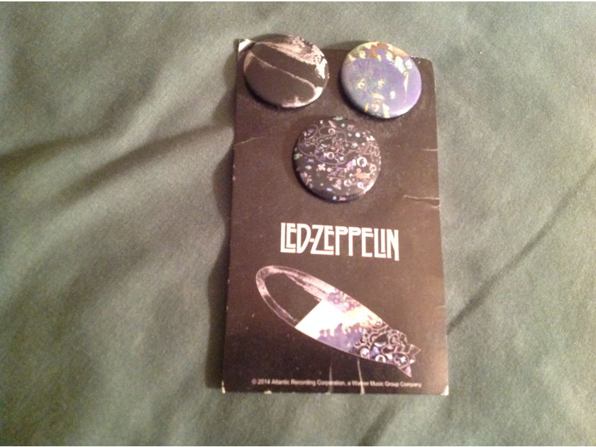 Led Zeppelin  I/II/III Atlantic Records Promo Pin Set