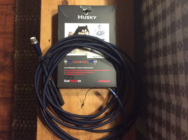 AudioQuest Husky XLR to RCA Subwoofer Cable 8m