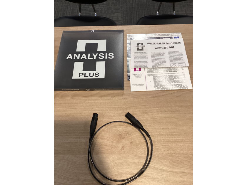 Analysis Plus Inc. Oval Copper - 1.0M SINGLE XLR Interconnect Cable