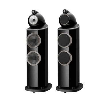 B&W 803 D4 Floorstanding Speakers; Gloss Black Pair (Ne...