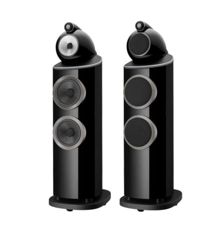 B&W 803 D4 Floorstanding Speakers; Gloss Black Pair (Ne...