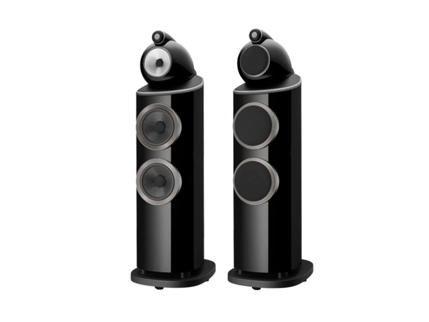 B&W 803 D4 Floorstanding Speakers; Gloss Black Pair (New) (1/0) (44003)