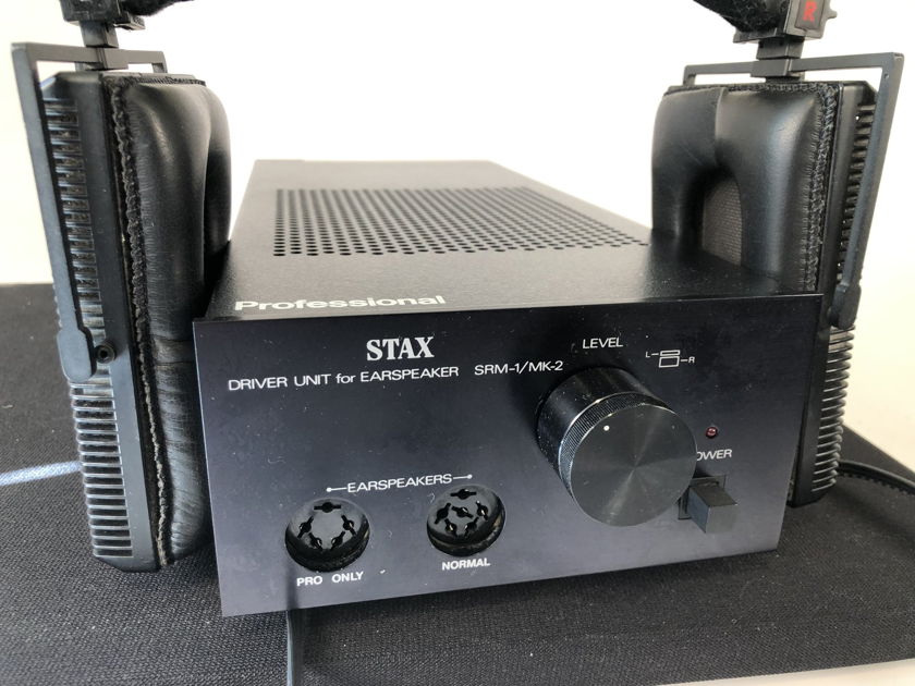 Stax Professional Headphones with SRM-1/MK-2 Amplifier