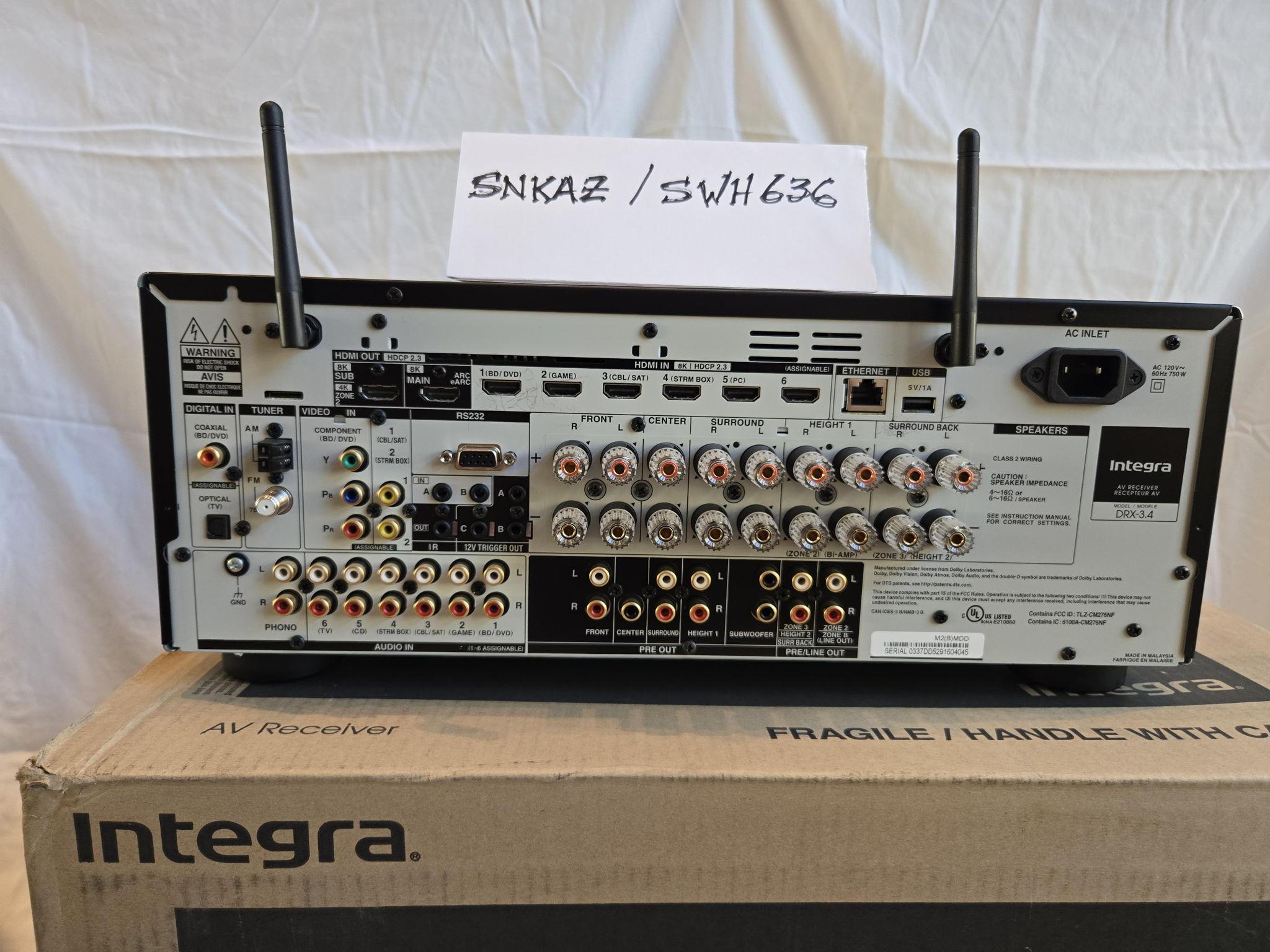 Integra DRX-3.4 9.2-Channel Network AV Receiver 3