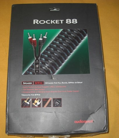 AudioQuest Rocket 88 Speaker Cables Biwired *3.3 Meter...
