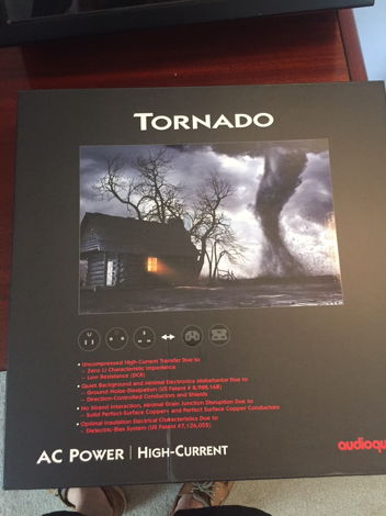 AudioQuest Tornado 1m 15 amp power cord Mint customer t...
