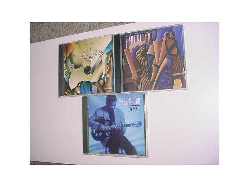 JAZZ CD LOT OF 3 cd's - Earl Klugh MOVE and the best of 1 & 2 1 as is see add