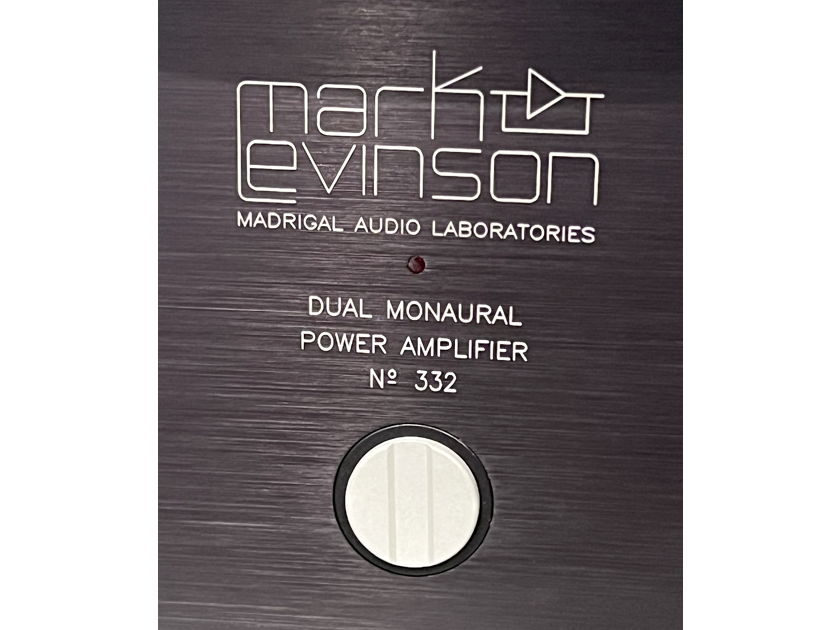 Mark Levinson No 332 Dual Monaural Amplifier | Pure Class A Power | Recently Serviced!