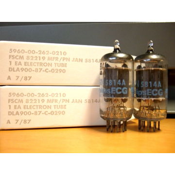 NOS Philips JAN 5814A Factory Sealed 100 ct. Case = 12A...