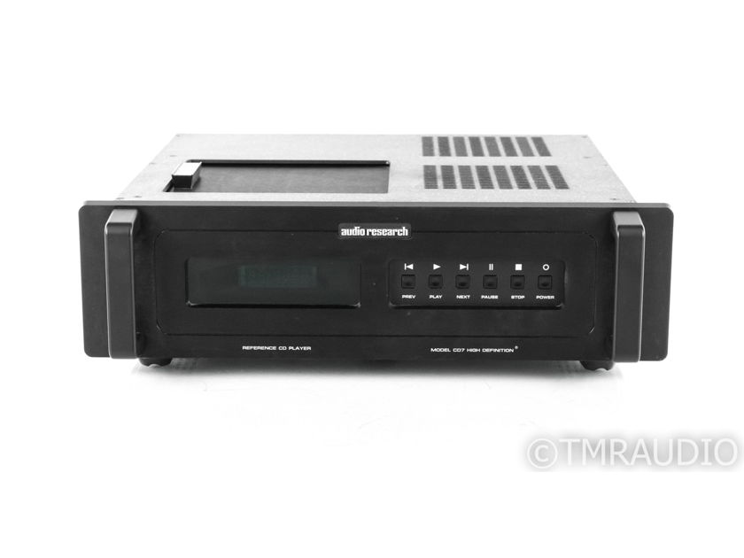 Audio Research CD7 Tube CD Player; CD-7; Remote (22007)