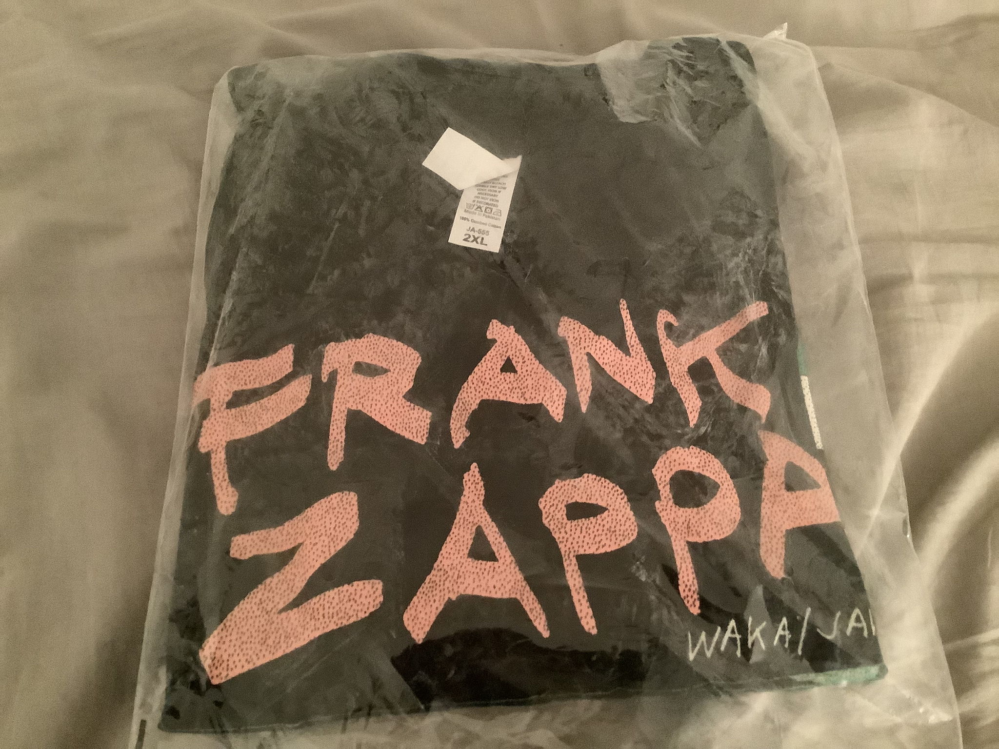 Frank Zappa T Shirt Sealed In The Bag Waka/Jawaka 3
