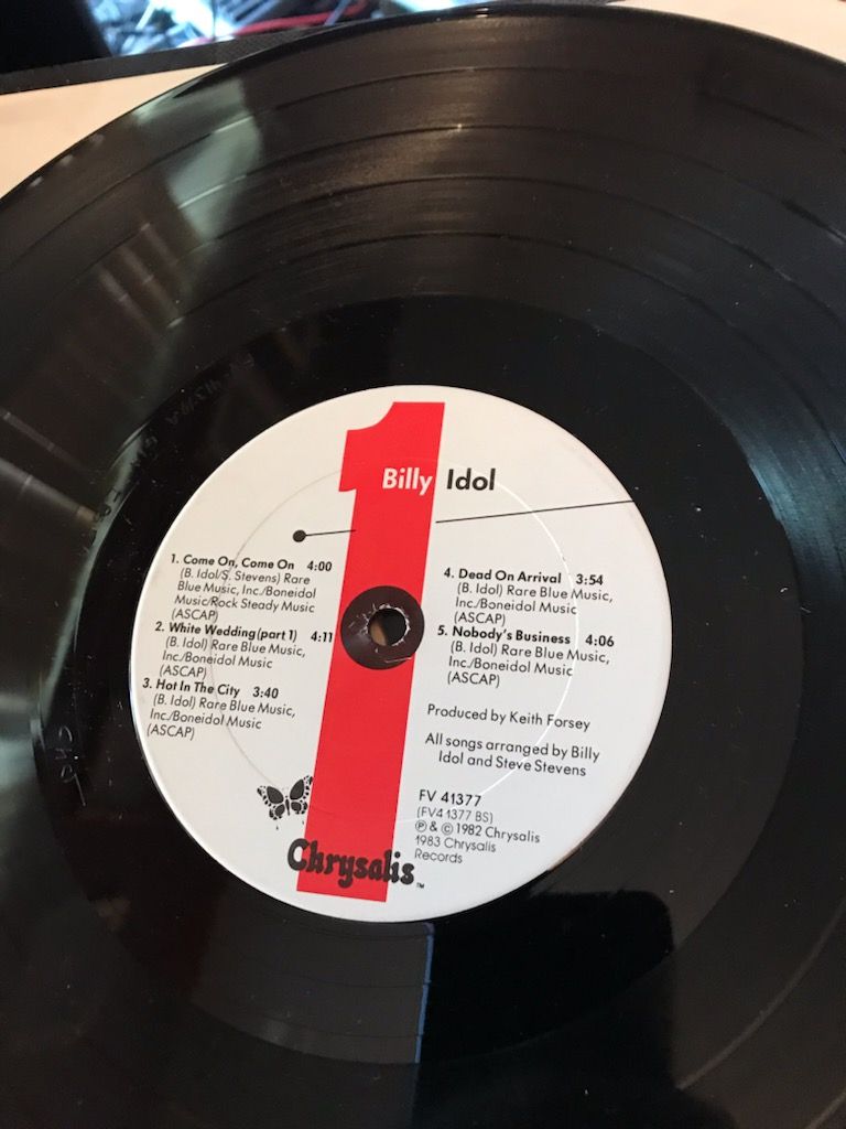 Billy Idol Self Titled Record Billy Idol Self Titled Re... 2