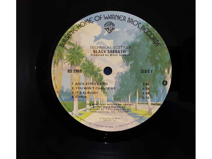 Black Sabbath - Technical Ecstasy 1976 NM ORIGINAL VINYL LP Warner Bros. Records BS 2969