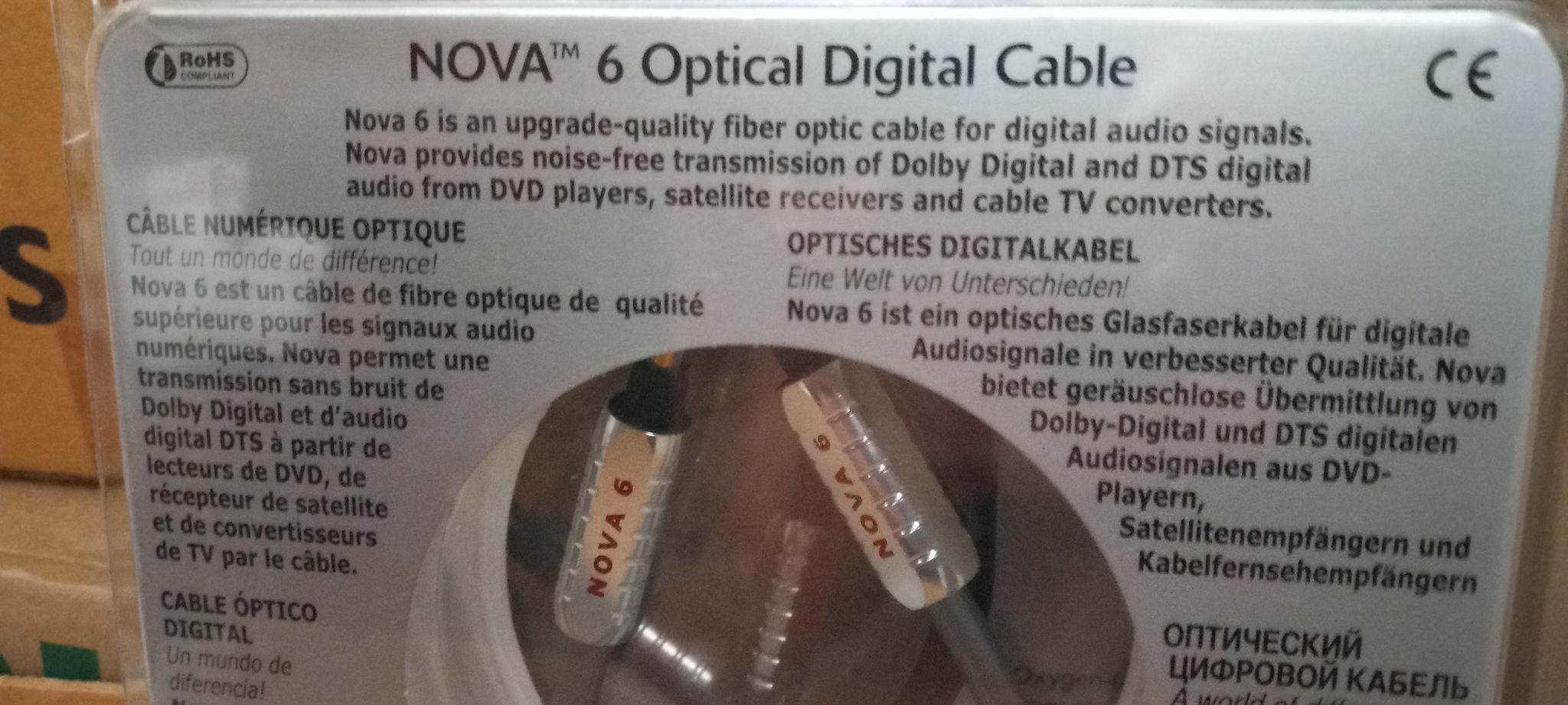 Wireworld Nova 6 Toslink Optical Digital Cable 1 meter 4