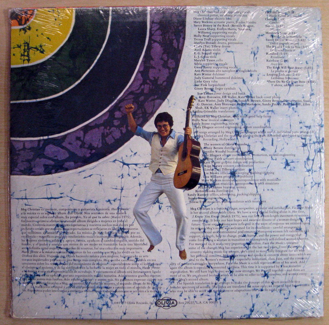 Meg Christian - Face The Music 1977 SEALED VINYL LP Oli... 2