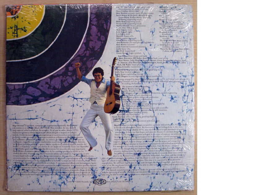 Meg Christian - Face The Music 1977 SEALED VINYL LP Olivia Records LF913