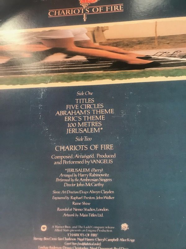 Vangelis Lp Chariots Of Fire Soundtrack On Polydor  Van... 4