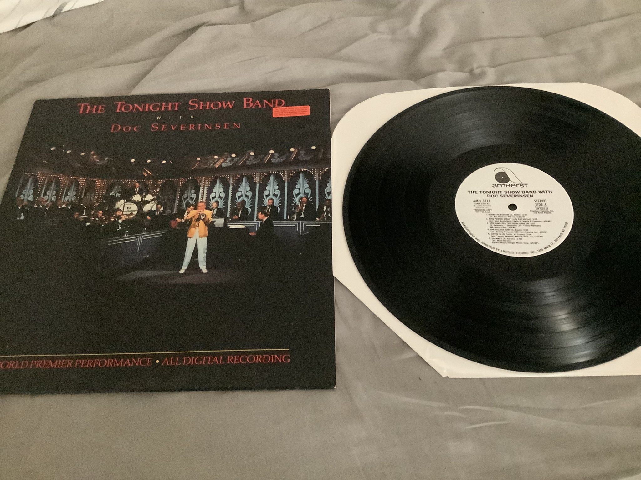 The Tonight Show Band White Label Promo LP NM The Tonig...