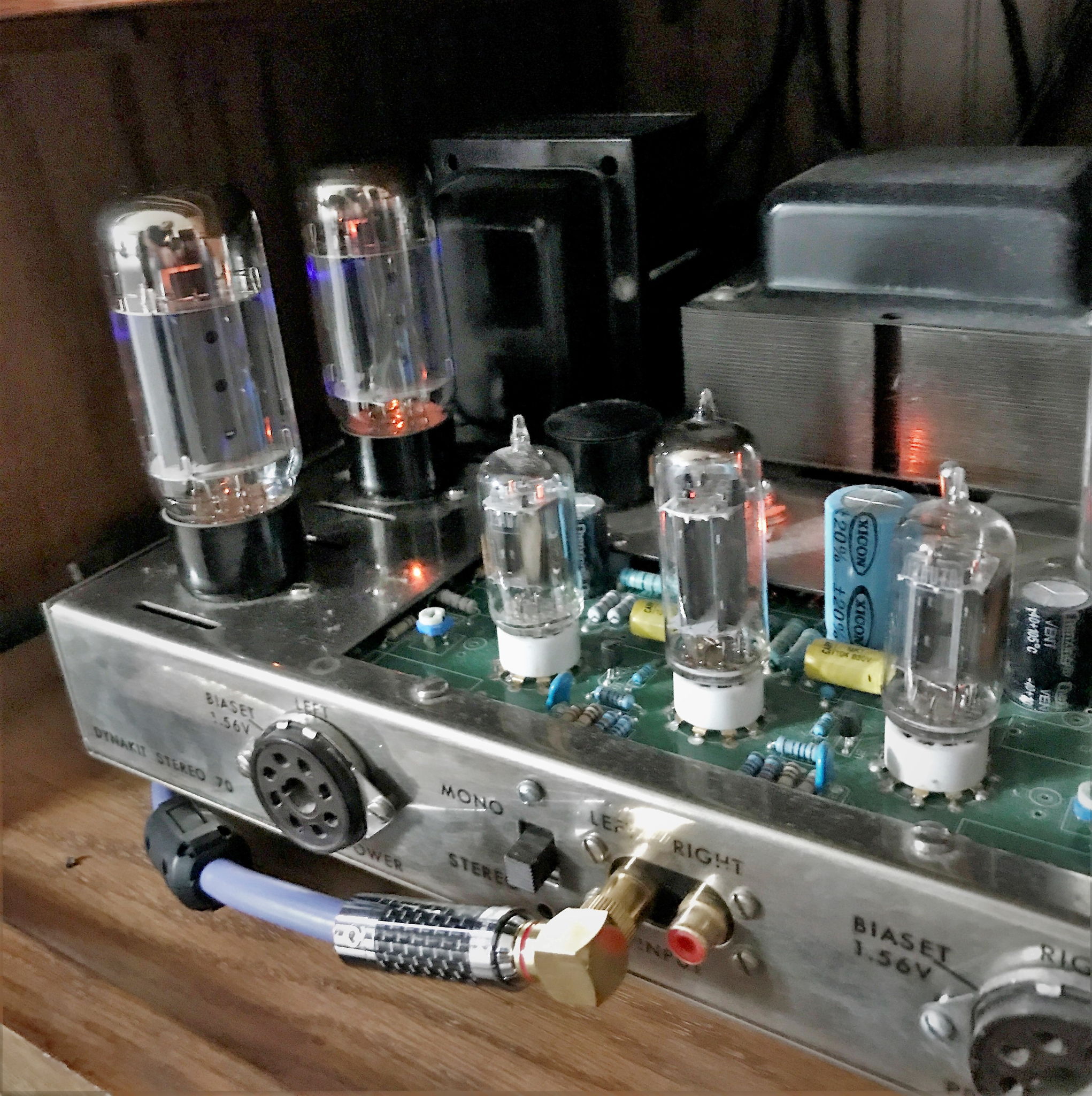 Right side monoblock with 7581A output tubes