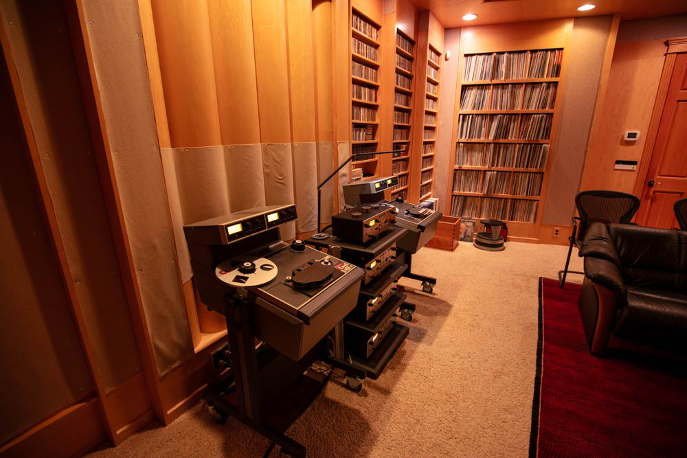 side view of Ampex decks and MR 70's