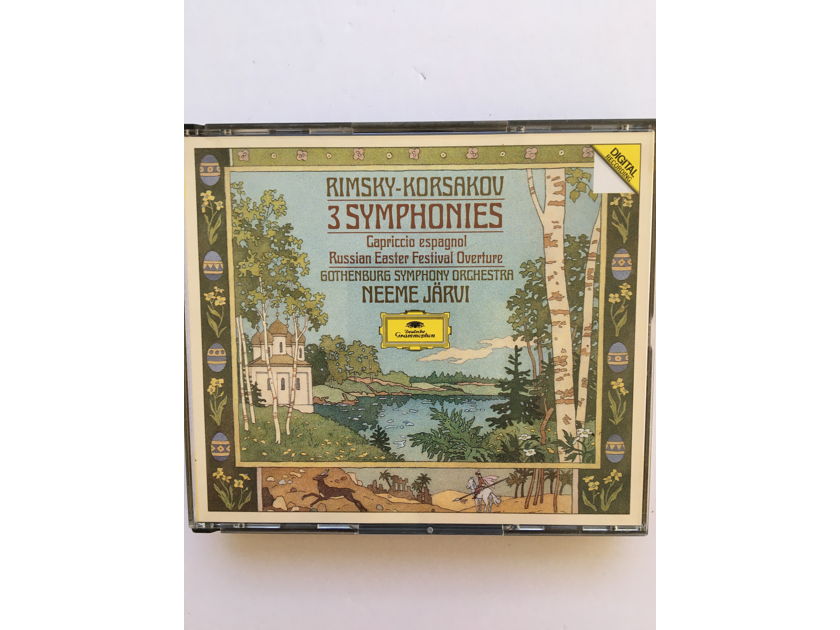 Rimsky Korsakov Neeme Jarvi Deutsche Grammophon  3 symphonies Cd set capriccio espagnol