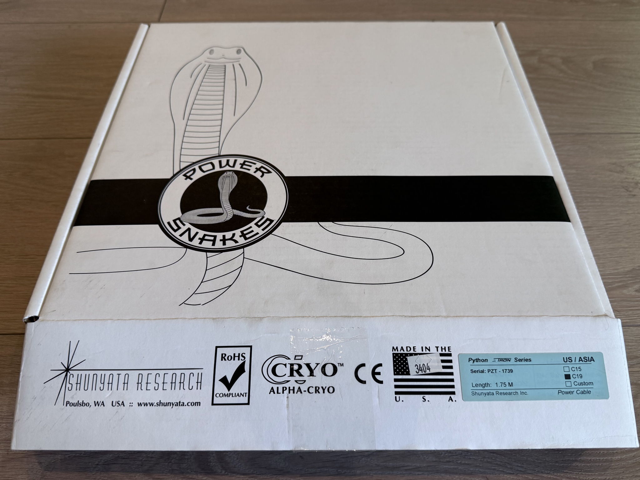 Shunyata Research Zi-Tron Zitron Python Serial 1739 1.7... 8