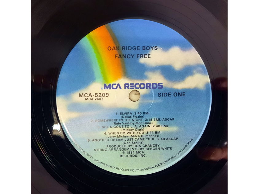 The Oak Ridge Boys - Fancy Free 1981 NM ORIGINAL VINYL LP MCA Records MCA-5209