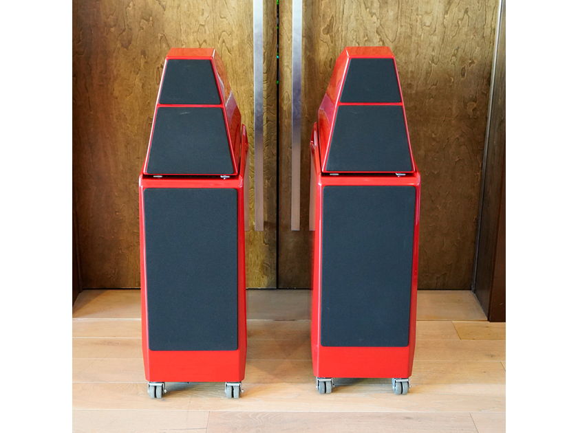 Wilson Audio Sasha DAW Floorstanding Speakers Field Recertified, Ferrari Red, Pre-Owned