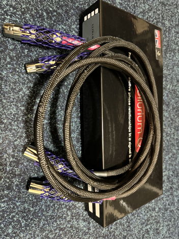 Tellurium Q Ultra Black XLR Stereo Cables, 1.5m long