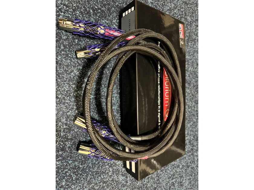 Tellurium Q Ultra Black XLR Stereo Cables, 1.5m long