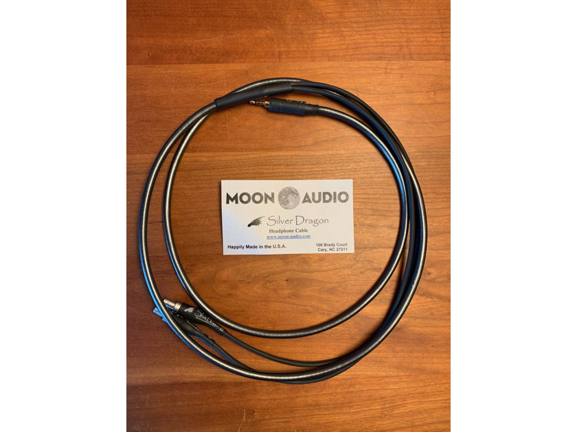 Moon Audio Silver Dragon V3 Sennheiser Headphone Cable - balanced gold 2.5mm mini plug for AK players and similar