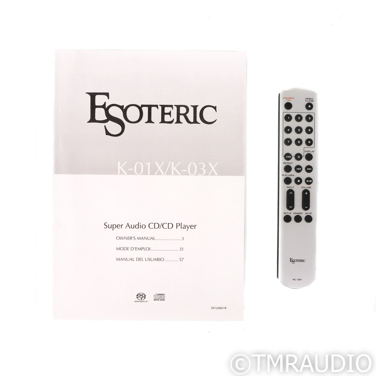 Esoteric Audio K-03X CD & SACD Player (69444) 12