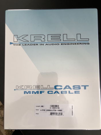 KRELL CAST Cables, Nordost, MMF, 1 Meter Pair - New in Box
