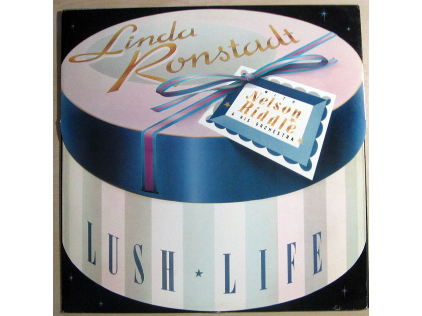 Linda Ronstadt With Nelson Riddle & His Orchestra - Lush Life 1984 NM- Vinyl LP Asylum Records 60387-1
