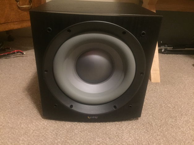Pair of Infinity CSW-10 Subwoofers with R.A.B.O.S.