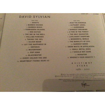 David Sylvian Virgin Records UK 2 Disc Import  A Victim...
