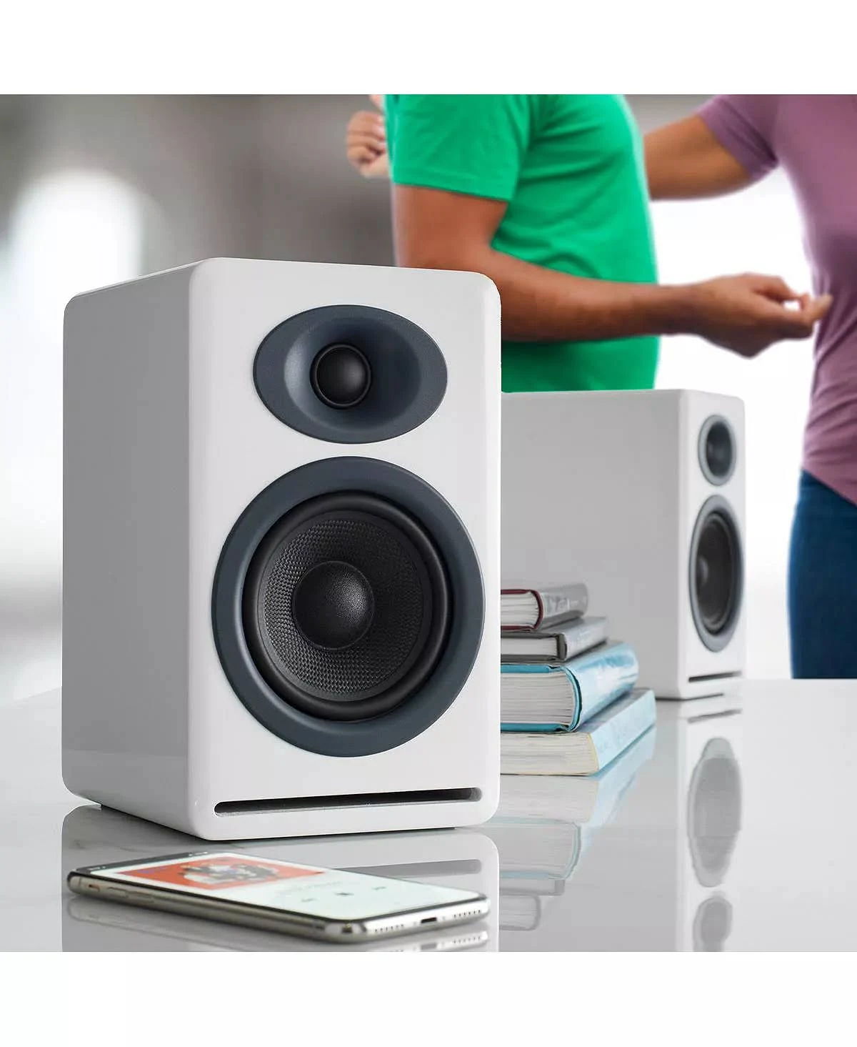 AUDIOENGINE P4 PASSIVE SPEAKERS - OPEN BOX  - WHITE 4